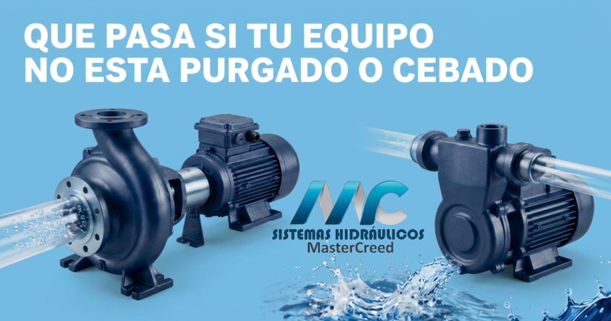 ¿Qué pasa si tu equipo no está purgado o cebado?