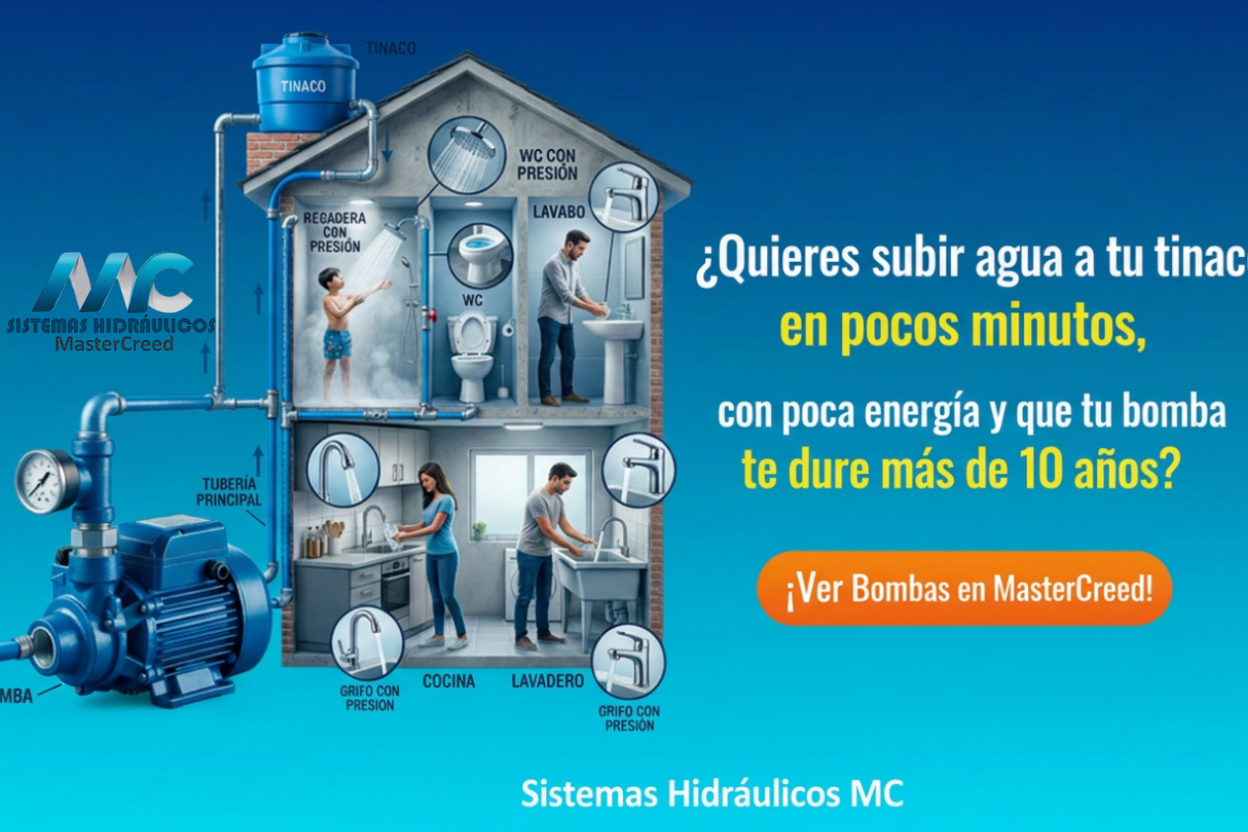 Cómo subir agua de la cisterna al tinaco rápido