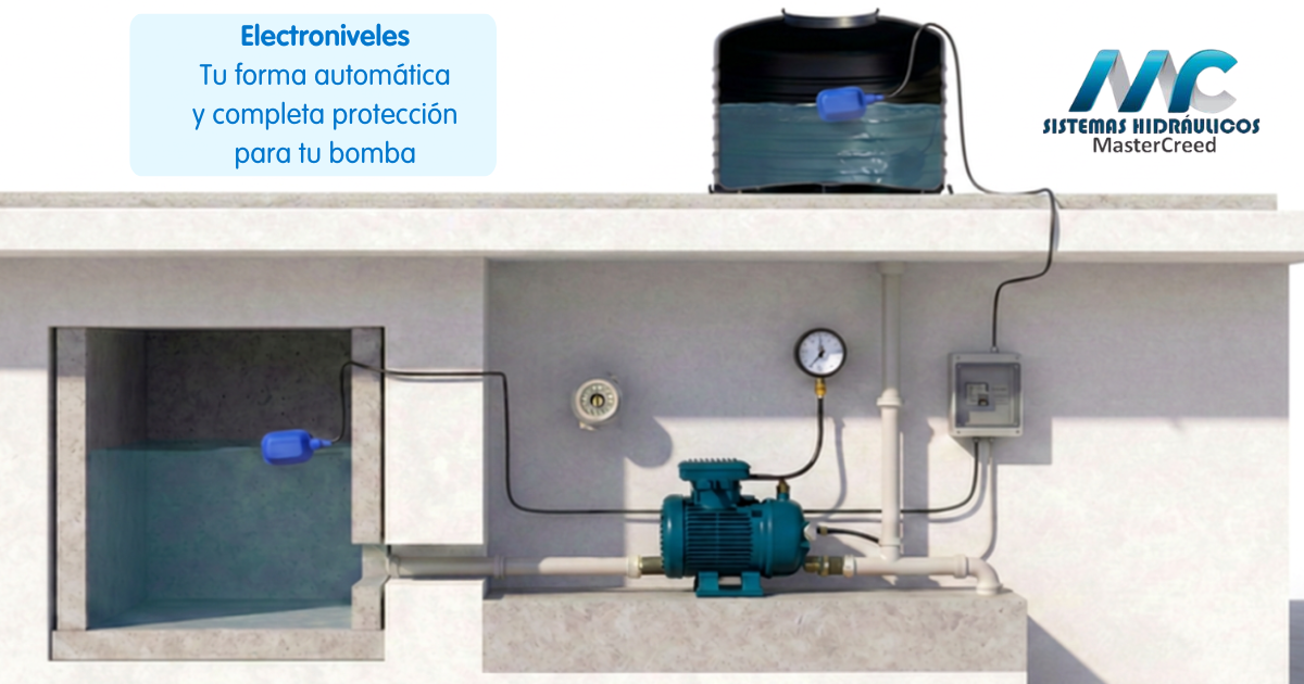 ¿Para qué sirve conectar un electronivel a tu bomba de agua? Cisterna y tinaco