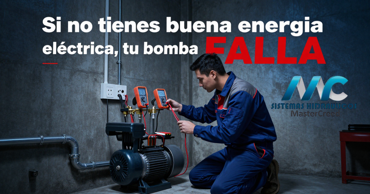 Si no tienes buena energía eléctrica, tu bomba FALLA