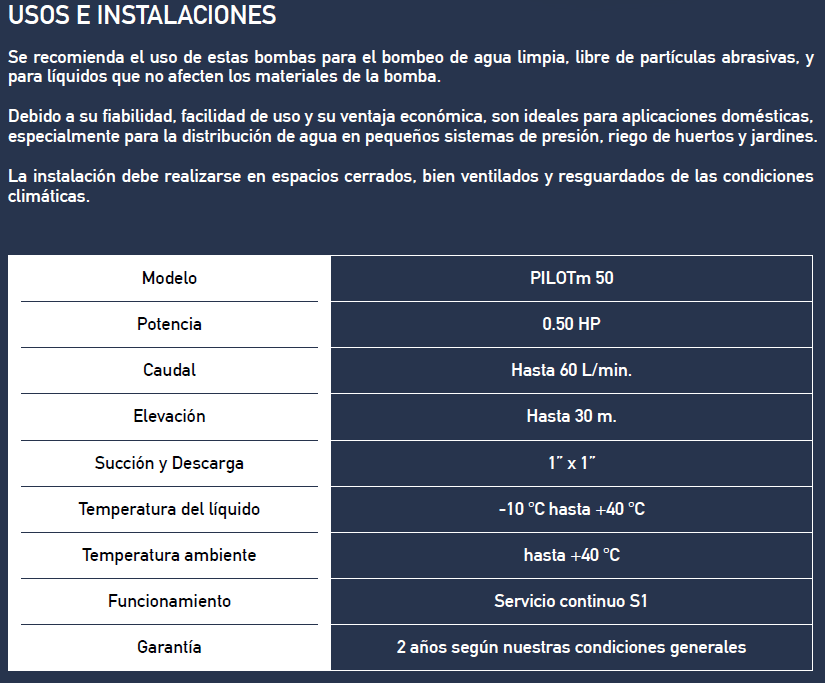 Bomba Periférica Pedrollo 0.5 HP — Económica, Durable y Eficiente